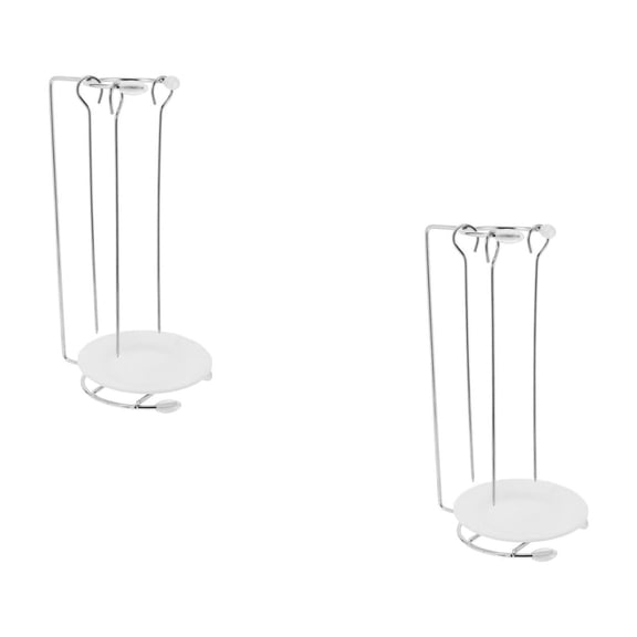 MLINS 2 Sets  Stainless Steel Bbq Hanging Racks Grill Food Racks Kebab Brackets With Bbq Skewer Bbq Skewer Holder Grill Food Rack