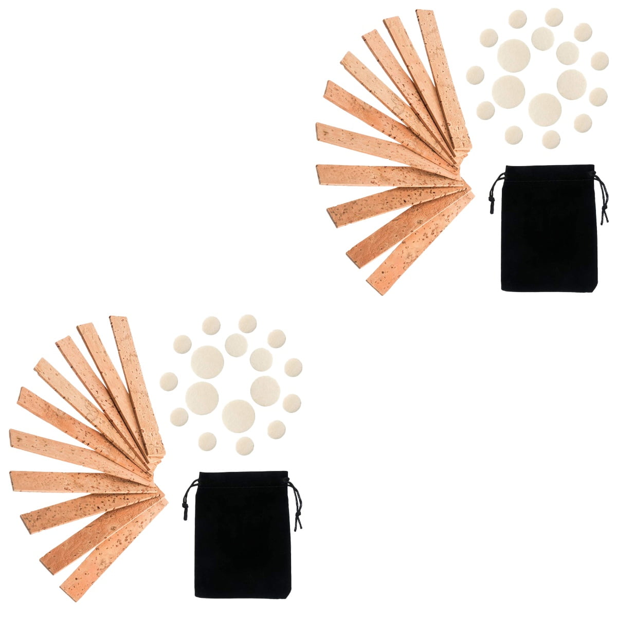 MLINS 2 Sets of Clarinet Instrument Accessories Clarinet Cork Replacement Clarinet Pads