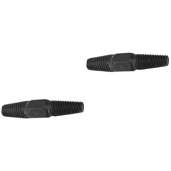 MLINS 2 pcs 1/2 3/4 Inches Screw Extractor Drill Bits for Broken Damaged Bolt Remover Guide Set Easy Out Remover Tool (Black)