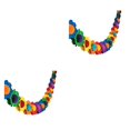 thumbnail image 1 of MLINS 2 pcs Creative Banner 3D Flower Garland Paper Pull Flag for Party Wedding Birthday Decoration, 1 of 8