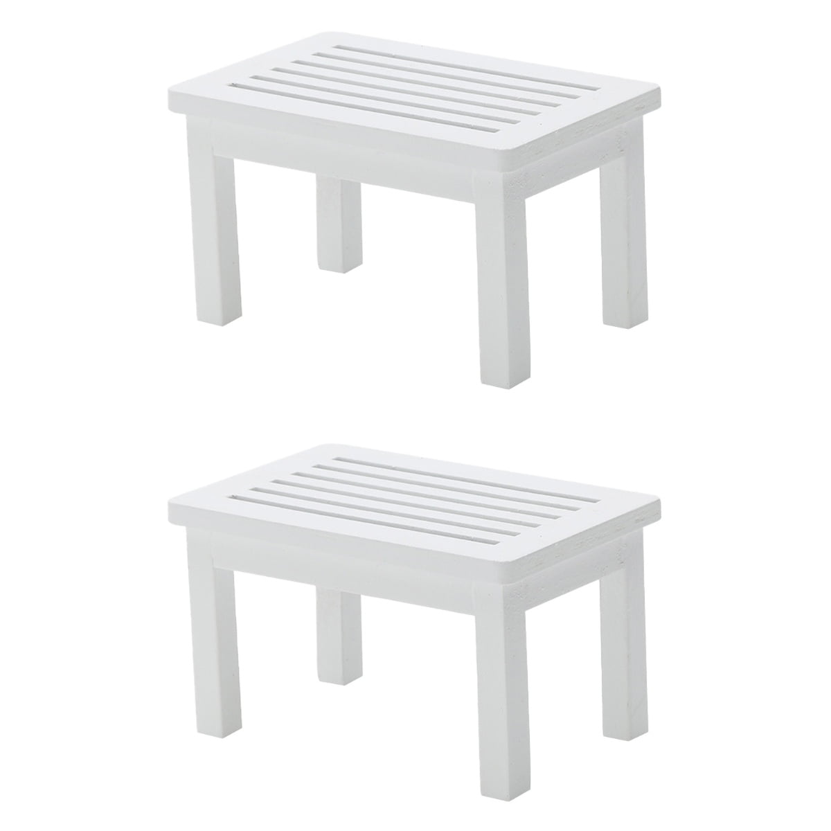 MLINS 2 pcs Hollow Emulation Side Table Lovely Decorative Tea Table ...