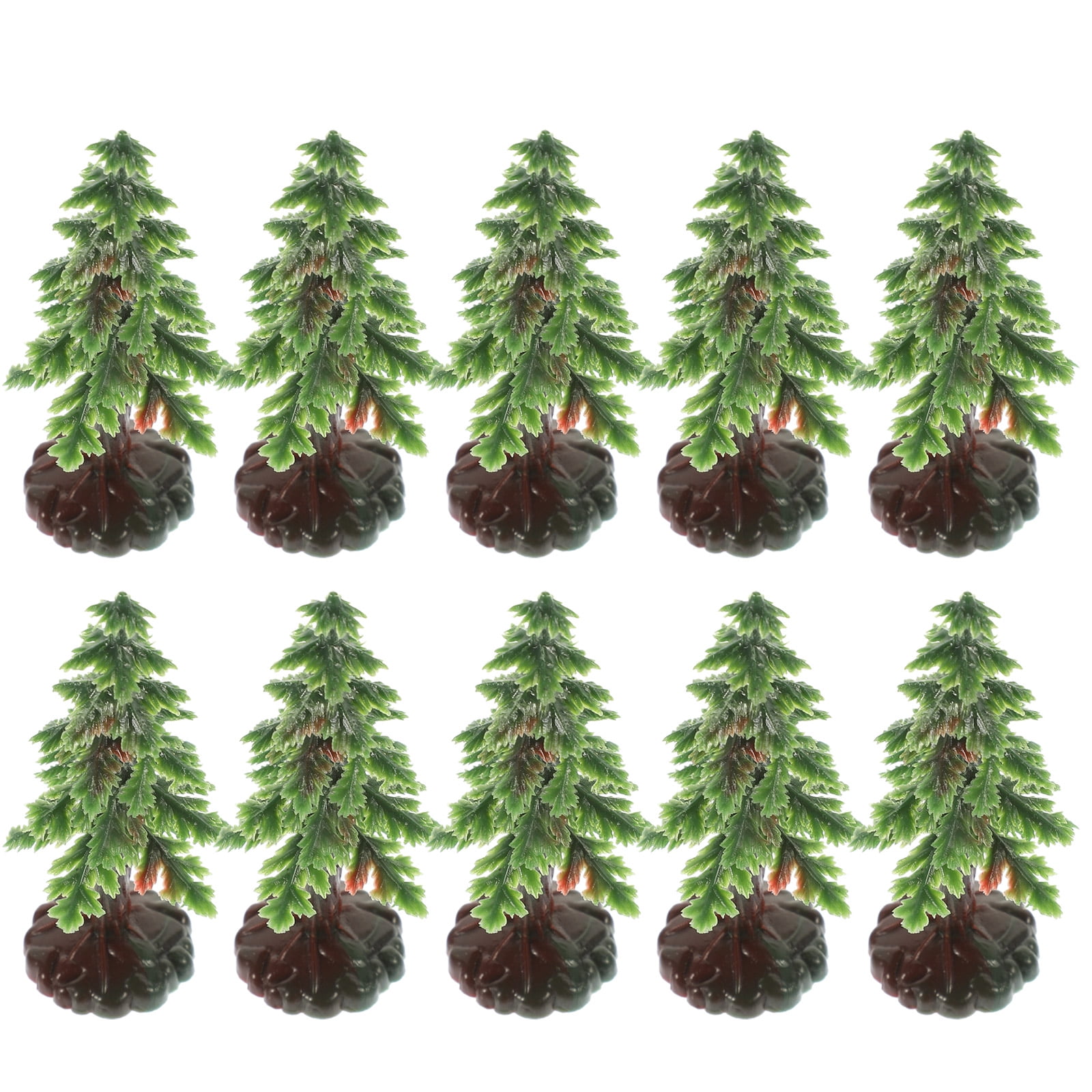 MLINS 20 PCS Artificial Mini Christmas Trees Miniature Decoration Model ...