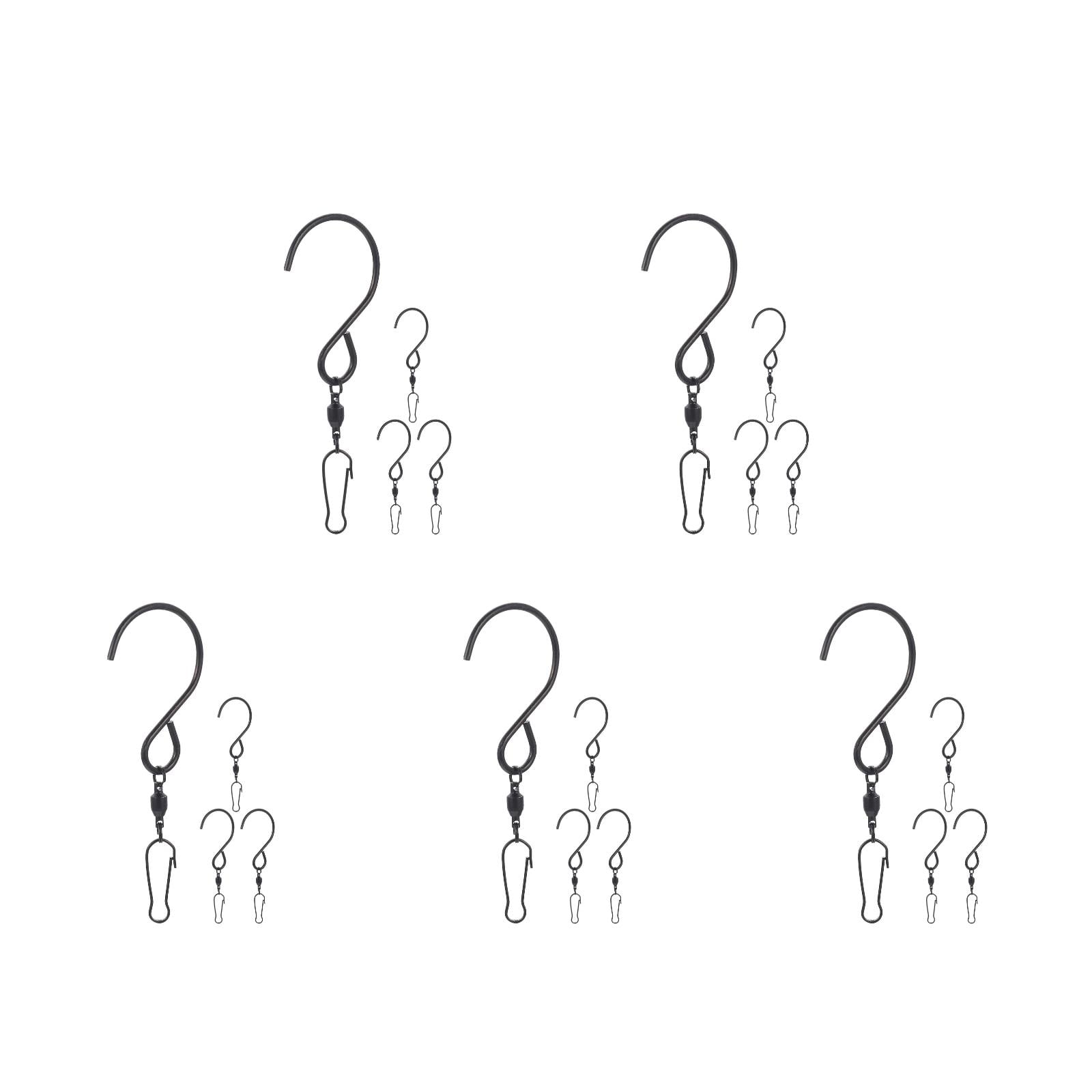 EBOOT 6-Pack Hanging Chains - 25.5 Inch Black Iron Chains For Bird Feeders, Wind Chimes & Planters
