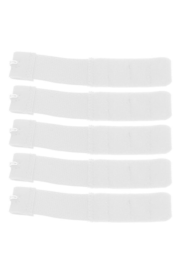 MLINS  20 Pcs 3 Rows 1 Hook Bra Strap Extender Extensions Women's White