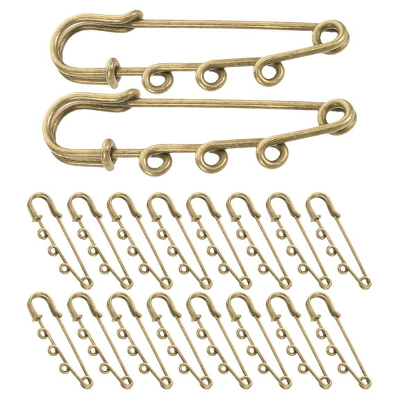 MLINS 20 Pcs Clothes Safety Pins Dress Making Pendant Accessories Children's Golden