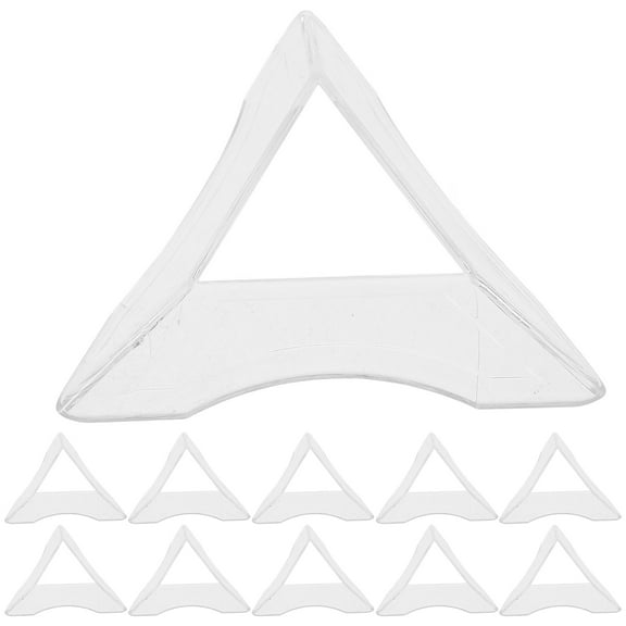 FENGGUIQU 20Pcs Transparent Cube Display Stands with Triangle Base for Desktop Decor and Collectibles Showcase
