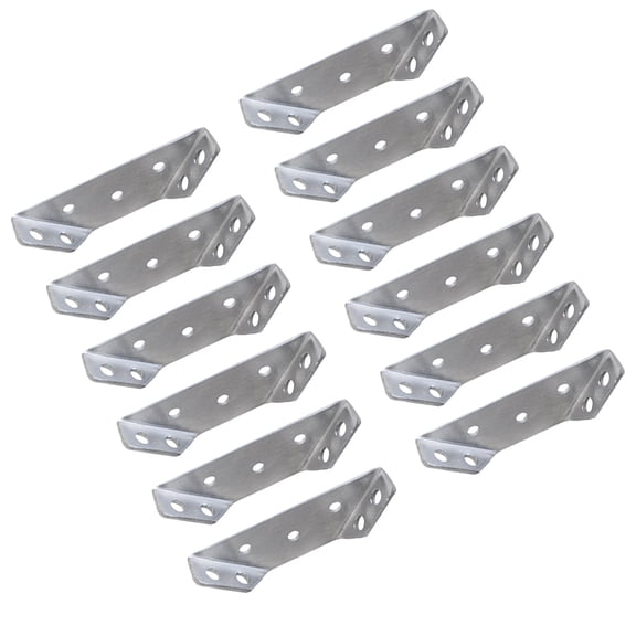 MLINS 20 Pcs Furniture Angled Right Angle Bracket 6.90X2.00X1.20CM
