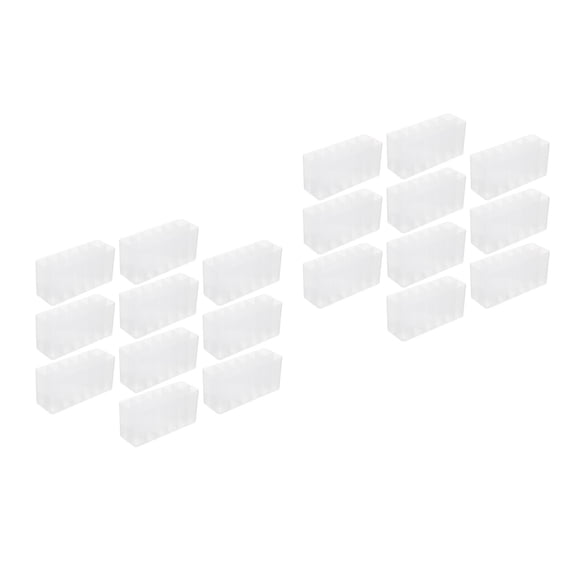 MLINS 20 Pcs Mark Pen Holders Soild Color Pen Boxes Office Stationery Organizers