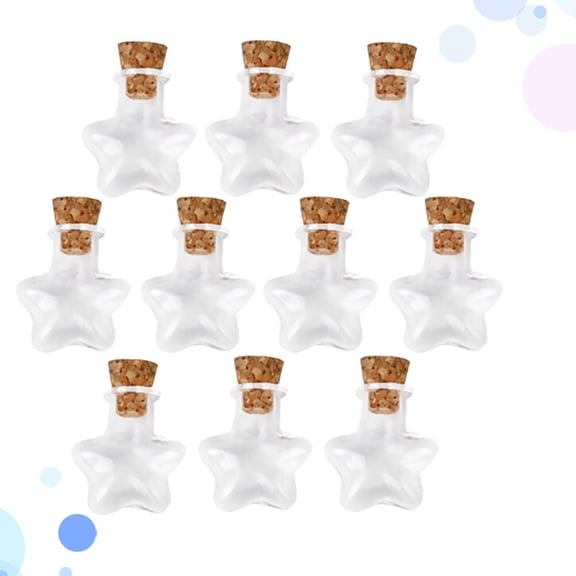 MLINS 20 Pcs Mini Craft Jars Wishing Bottle Home Decor Bottles
