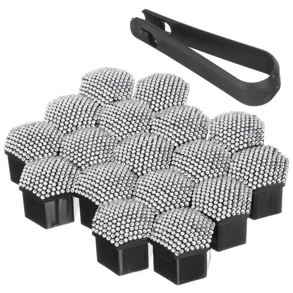 DINHEAROM Lug Nut Covers Plastic Bling Design 20Pcs 1.4x1.4in
