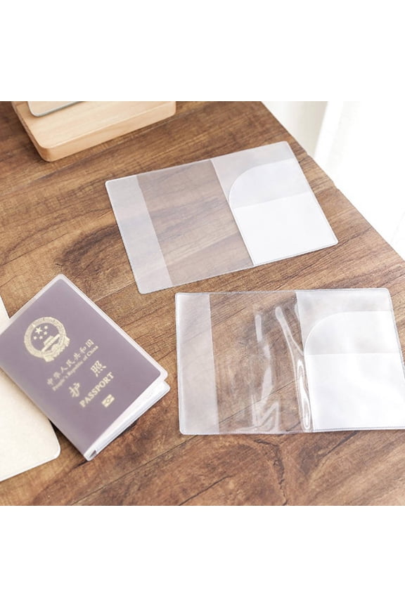 20 Pcs Passport Holder Way Travel Document Cover Transparent