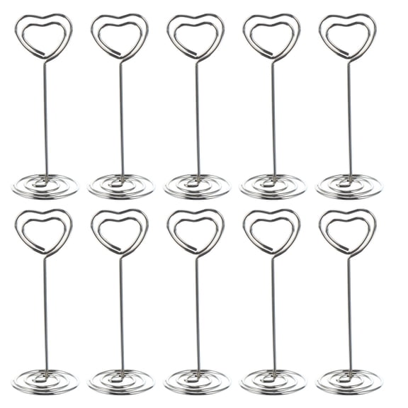 MLINS 20 Pcs Table Name Holder Heart Shaped Business Card