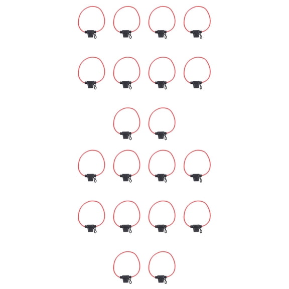 MLINS 20 pcs In-Line Waterproof Small-sized Fuse Holder with Wire Harness Insurance Cassette Holder for Car Boat Truck