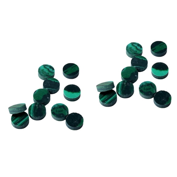 MLINS 20 pcs Shell Fingerboard Dots Abalone Inlay Material for Mandolin Banjo Ukulele Guitar GF44 (Dark Green)