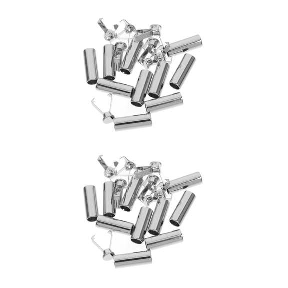 MLINS 20 pcs Tips Drawstring Tips for Hats Pants and Shoes Cylindrical Tip Replacement Shoe Lace Tips Shoestrings Tips