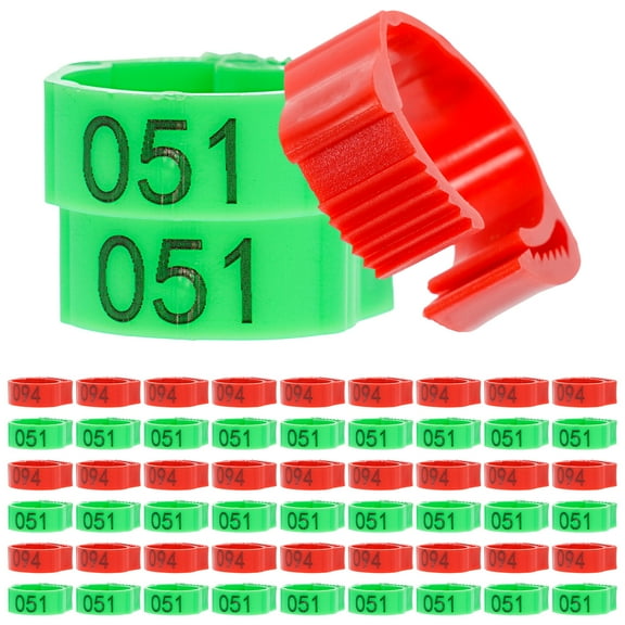 MLINS 200 Pcs Chicken Treats for Hens Reusable Leg Bands Poultry Accessories