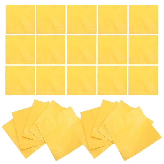 MLINS 200 Pcs Chocolate Foil Candy Wrappers Paper Wrapping Golden