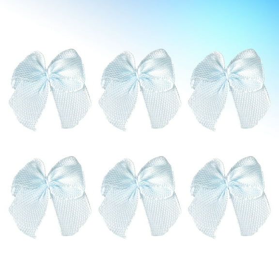 MLINS 200 Pcs Craft Ribbon Bow Dress Decoration Baby 2.2*2cm Blue