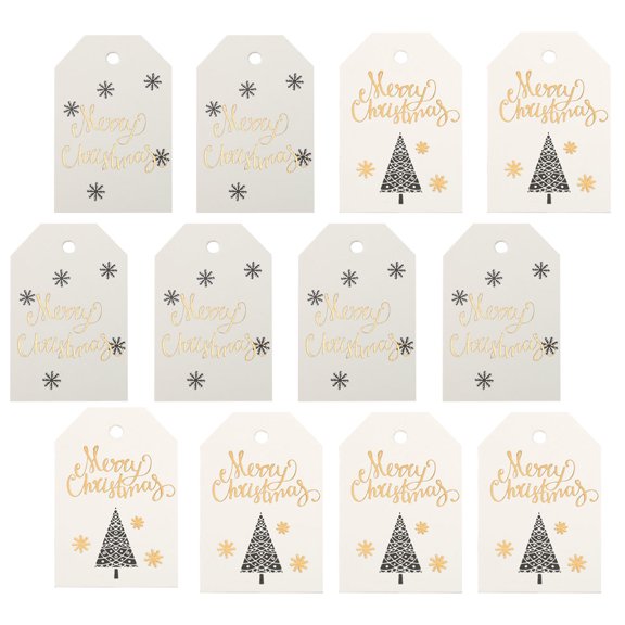 Durable Christmas Label Cards for Decoration Made of Paper in Assorted Color 200pcs