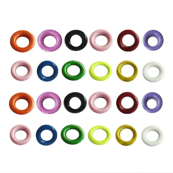 MLINS 200 Pcs Sewing Grommets Shower Curtain Eyelet Ring for Fabric