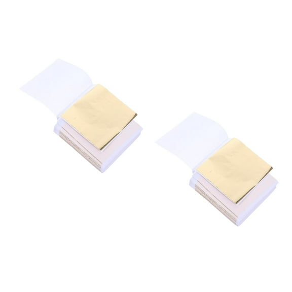 MLINS 200 pcs Metallic Foil Sheets Gold Flakes Crafts Gold Foil Sheets Foil For Crafts Imitation Gold Sheets For Crafts Decorative Gold Foil