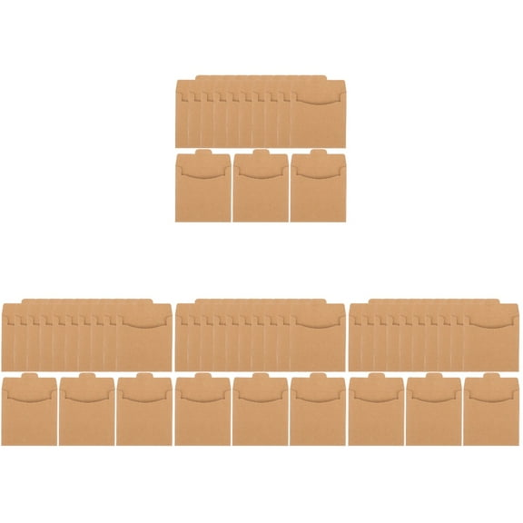 MLINS 200 pcs Sleeves Kraft Paper Envelopes DVD Paper Storage Holder Sleeves