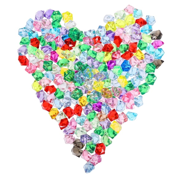 MLINS 200pcs Acrylic Gems Mixed Color Vase Fillers Irregular Fake Crushed Ice Rocks For Fish Tank Table Centerpiece Decorations Party Table Scatters Crafts Home Decor