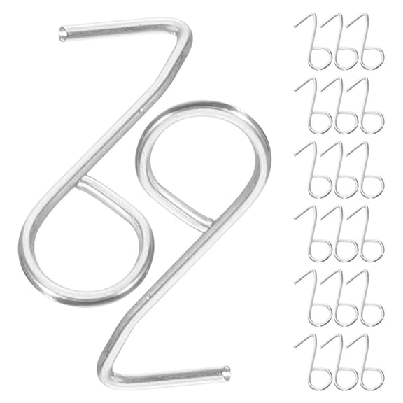 MLINS 200pcs Stainless Steel Hooks For Car Seat Cushion And Curtain Hanging Car Seat Cover Hook Vehicle Headrest Cover Fasteners