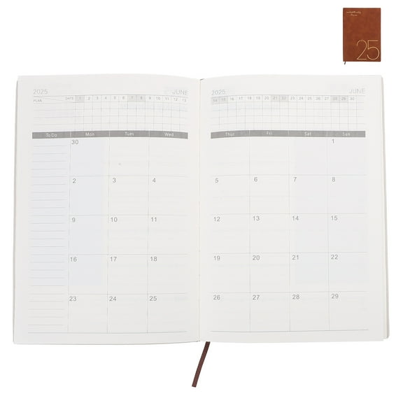 DINHEAROM Note Books For Work Notebook Brown Glazed Printing Paper 1Pcs Travel