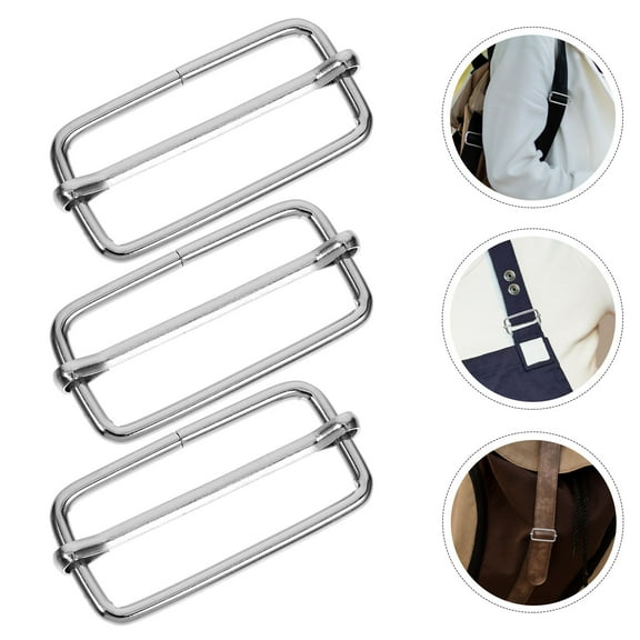 MLINS 20PCS Adjustable Metal Pin Buckles for Bags and Straps Silver Connection Roller Buckles for Backpacks and Suitcases