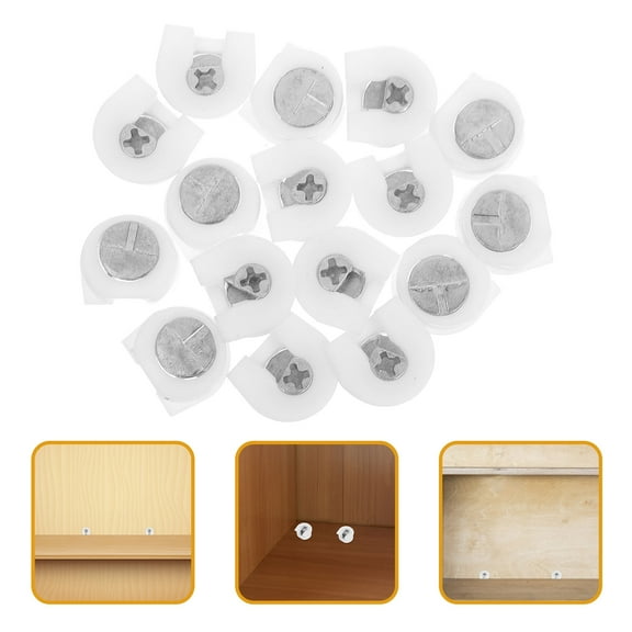 YUYUETIME 20Pcs Multi Color Cam Lock Fasteners for Furniture Sturdy Shelf Connectors Easy Installation