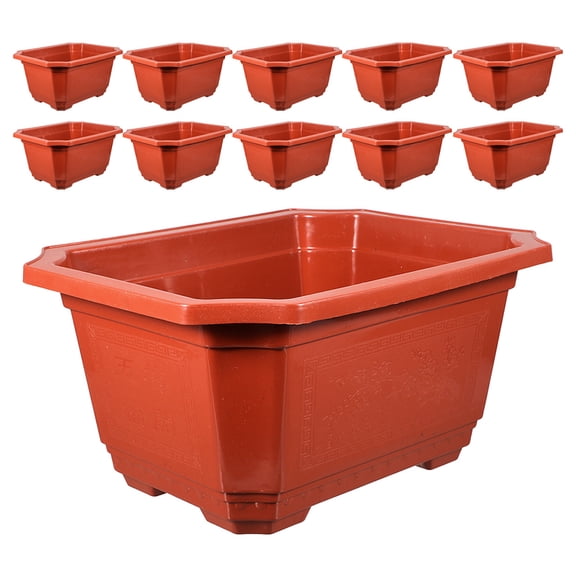 MLINS 20Pcs Balcony Plant Container Balcony Planter Decorative Small Flower Pots Thickened Flower Planter