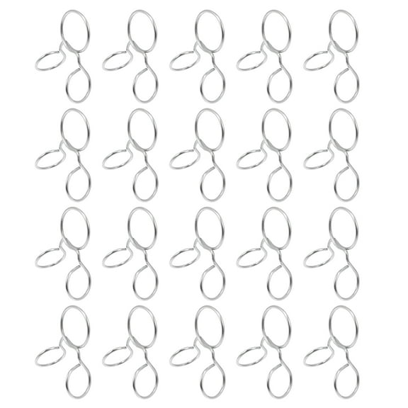 MLINS 20Pcs Dormitory Cross Bar Hooks Household Windproof Rings Indoor Windproof Hooks