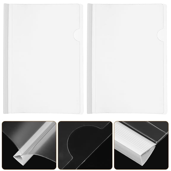 MLINS 20pcs Binding Bars Slide Grip Binding Bars for Report Cover Binder Sliding Bar Booking Binding Material