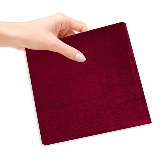 YUYUETIME Red Paper Napkins for Party Use Soft Comfortable and Absorbent