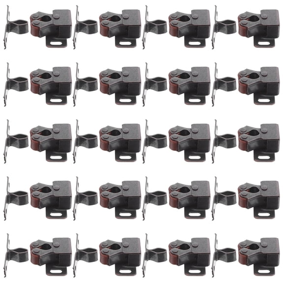 MLINS 20pcs Easy to Install Cabinet Door Spring Latch with Double Roller Catch Push Close Mechanism Noise Reduction for Kitchen Bathroom Office