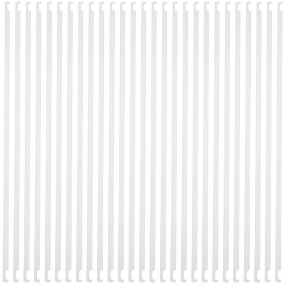 MLINS 20pcs Hanging File Bars Hardware with Hook File Folder Metal Hanger Receipts Organizer for Office Supplies Desk and Wall