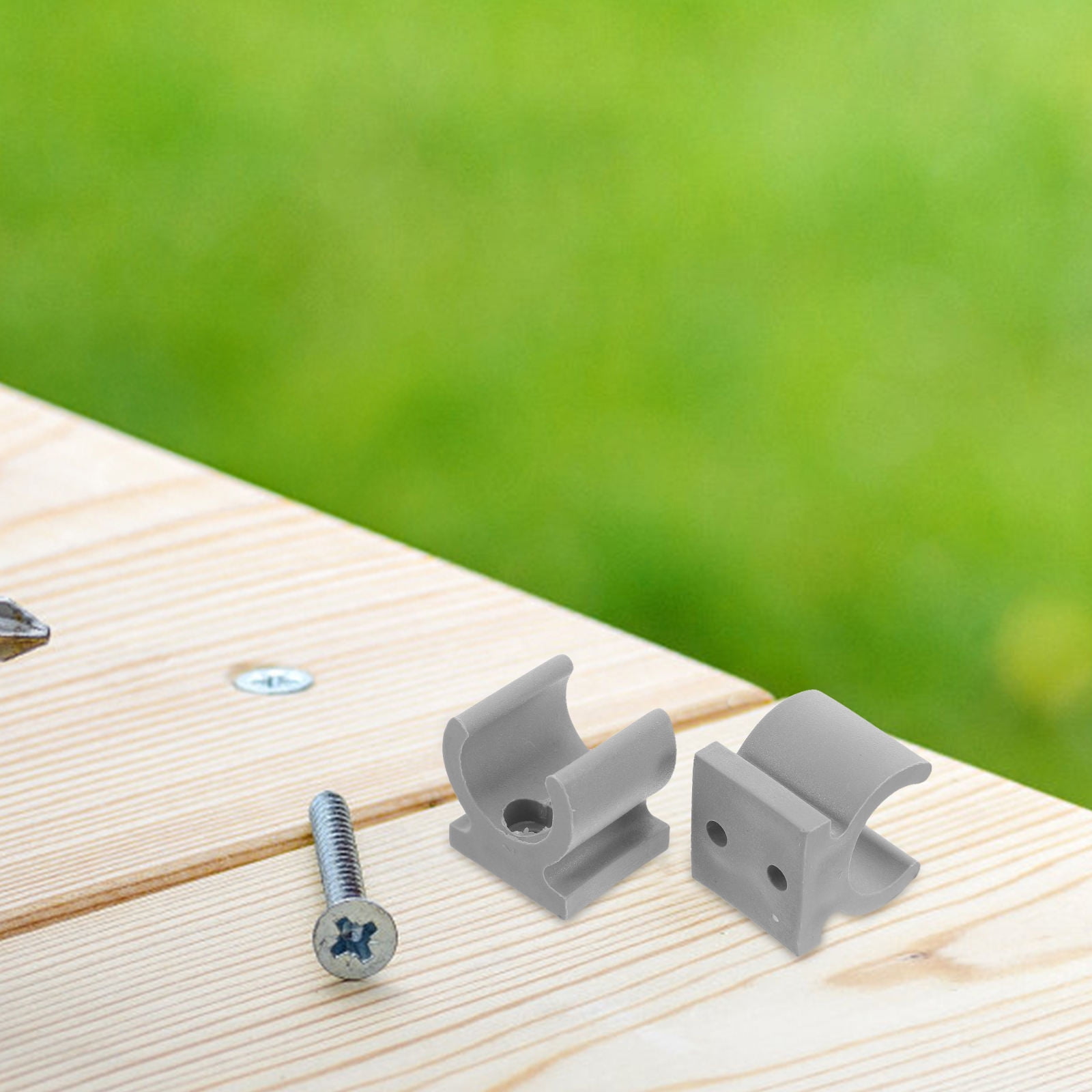 MLINS 24 Pcs Toilet Safety Rails Clips Bathroom Toilet Safety Frame Clips Elevated Toilet Seat Bracket Clamp For Elderly Handicapped Toilet Seat