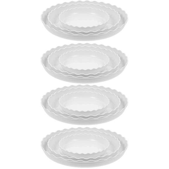 MLINS pcs Flower Pot Drip Tray Plant Pot Wave Saucer Tray Round Flower Pot Plant Saucer