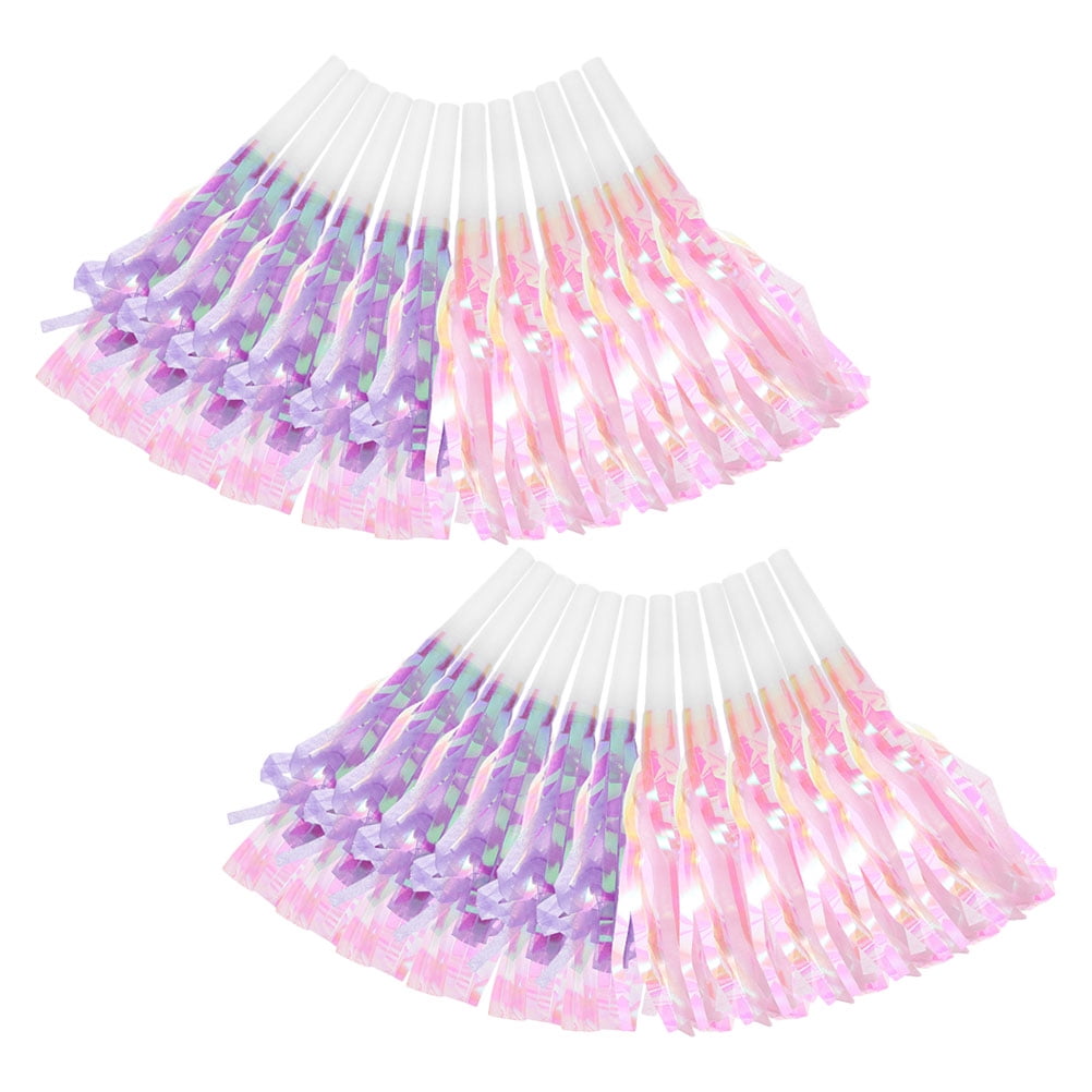 24pcs Blowout Horns Noisemakers for Birthday New Year Parties Kids Party Favors Blowers