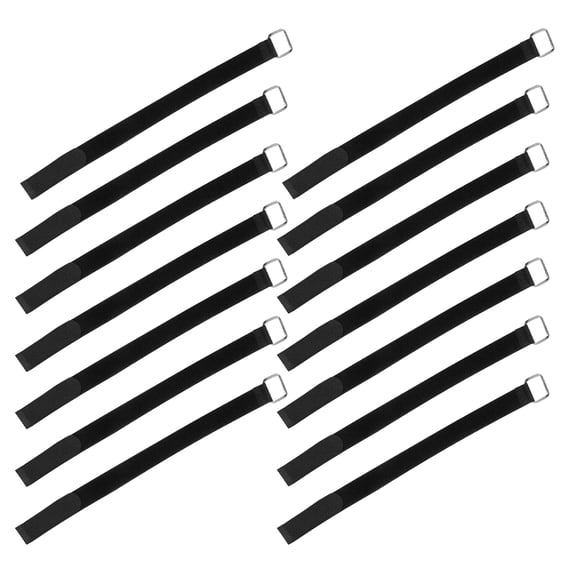 MLINS 25 Pcs Leggings Securing Youth Catcher Straps Shin Baseball Black