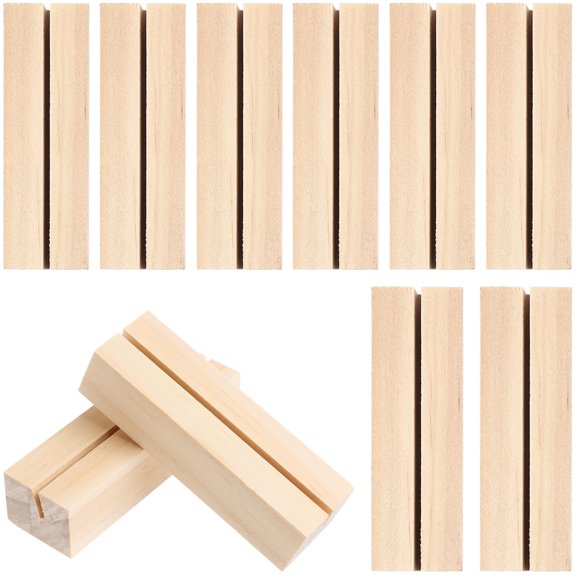 PTOOTP Wooden Desk Organizer with Rectangular Photo Stand, 25-Piece Set for Office and Home Storage