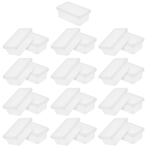 MLINS 25pcs Clear Tiramisu Boxes With Lids Transparent Mousse Cake Containers Suitable For Home Parties Ideal For Various Occasions