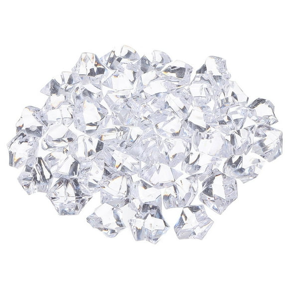 MLINS 260 Pcs Ice Cube Simulated Lifelike Ornament Clear Crystals Effects