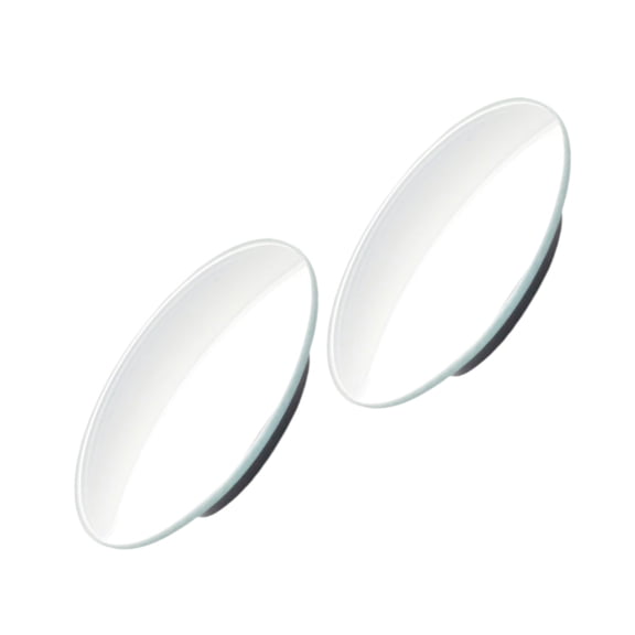 MLINS 2Pc Single Small Circular Mirror Adjustable Automobile Car Door Mirror Wide Field Rearview Assistant Mirror without Rim Glass