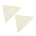 thumbnail image 1 of YUYUETIME Quilting Triangle Ruler Patchwork Ruler Acrylic Women Yellow Cutting Craft Making 2Pcs, 1 of 8