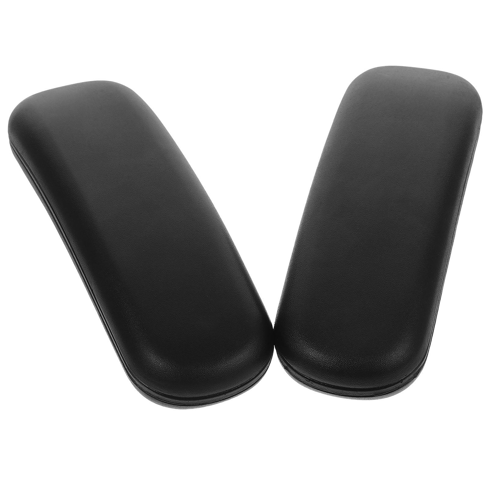 2-Pack PU Plastic Chair Armrest Pads - Universal Replacement For Office & Gaming Chairs