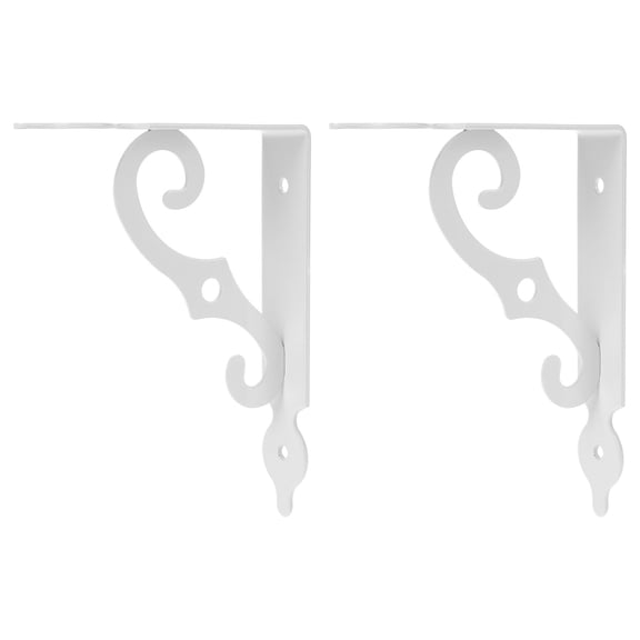 MLINS 2Pcs Heavy Duty Metal Floating Shelf Bracket Wall Support Rack
