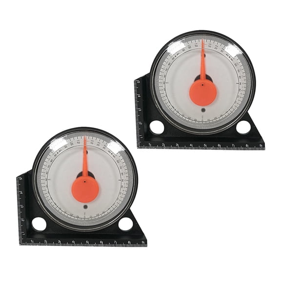 MLINS 2Pcs High Precision Pointer Inclinometer Angle Meter for Brick Layer Tile Installation