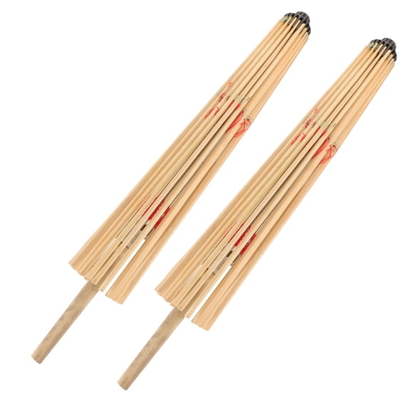 MLINS 2Pcs Oiled Paper Umbrellas Rack Bamboo Umbrellas Stands Home Umbrella Storage Racks